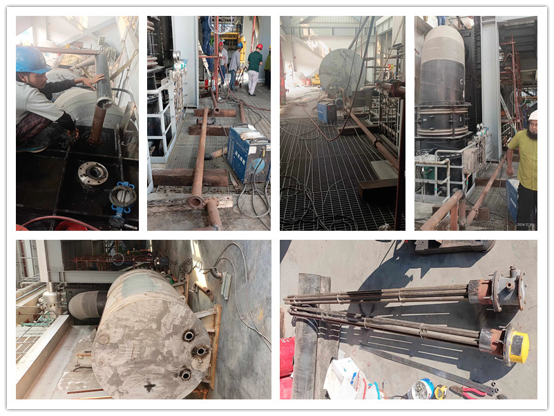 凝汽器午夜视频成人福利前系统管道连接堵漏1-1